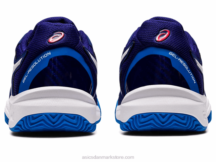 Asicsgel-opløsning 8 clay klasse skole 60Z44430 dykke blå/hvid