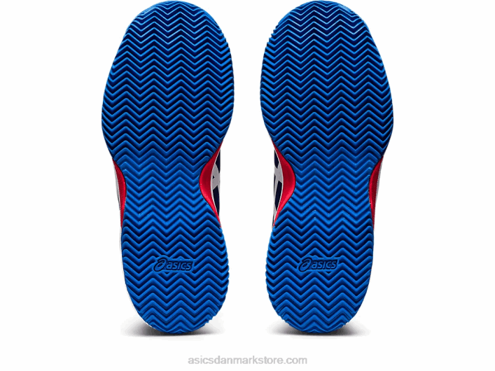 Asicsgel-opløsning 8 clay klasse skole 60Z44430 dykke blå/hvid