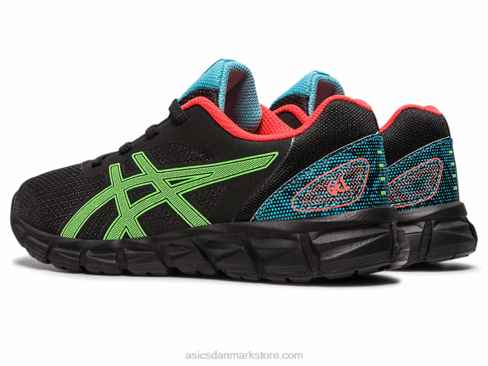 Asicsgel-quantum lyte ii førskole 60Z44295 sort/grøn gekko