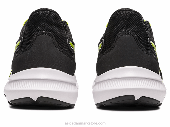 Asicsstød 4 klasse skole 60Z44268 sort/limeskal