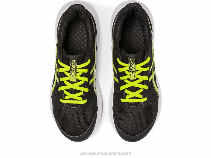 Asicsstød 4 klasse skole 60Z44268 sort/limeskal