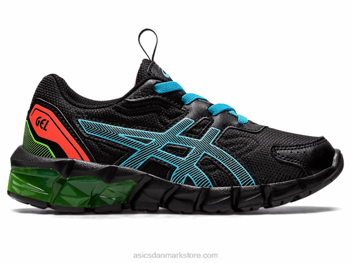 Asicsgel-quantum 90 3 førskole 60Z44386 sort/akvarie