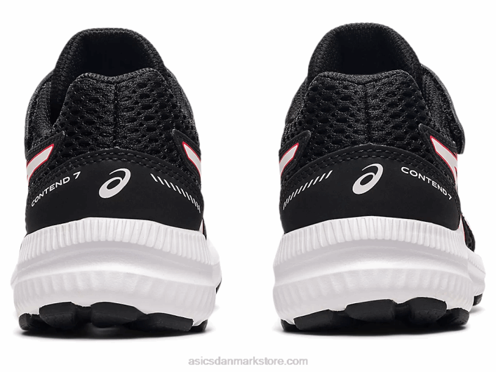 Asicskæmpe 7 førskole 60Z44512 sort/elektrisk rød