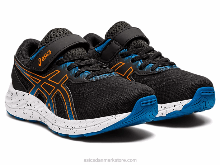 Asicspre excite 8 førskole 60Z44532 sort/morgenfrue orange