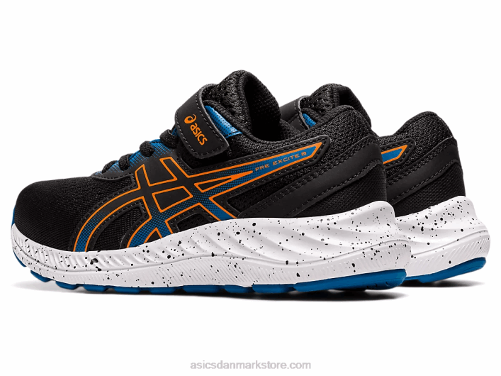 Asicspre excite 8 førskole 60Z44532 sort/morgenfrue orange