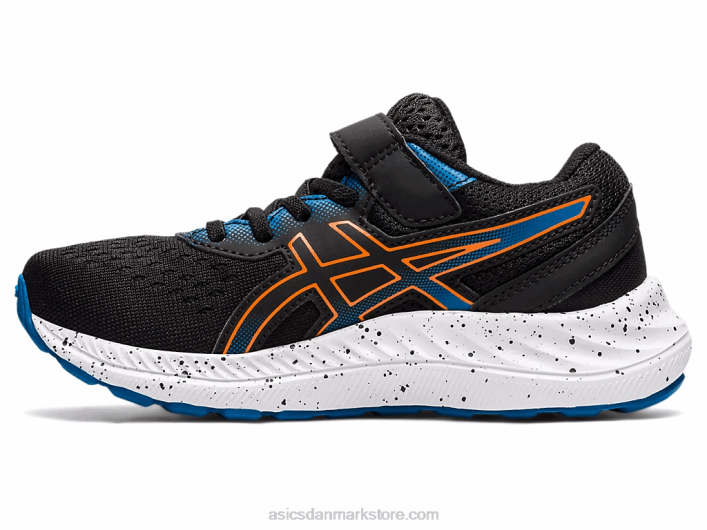 Asicspre excite 8 førskole 60Z44532 sort/morgenfrue orange