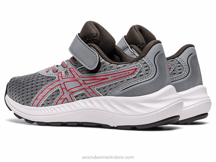 Asicspre excite 9 førskole 60Z44298 pladesten/elektrisk rød