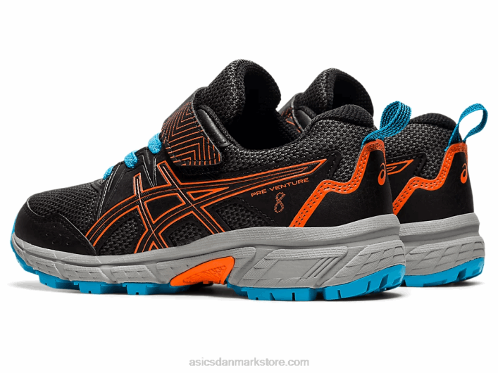 Asicspre venture 8 førskole 60Z44502 sort/morgenfrue orange