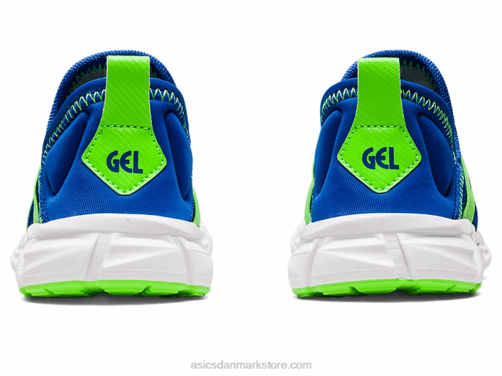 Asicsquantum lyte slip-on førskole 60Z44437 illusion blå/grøn gekko