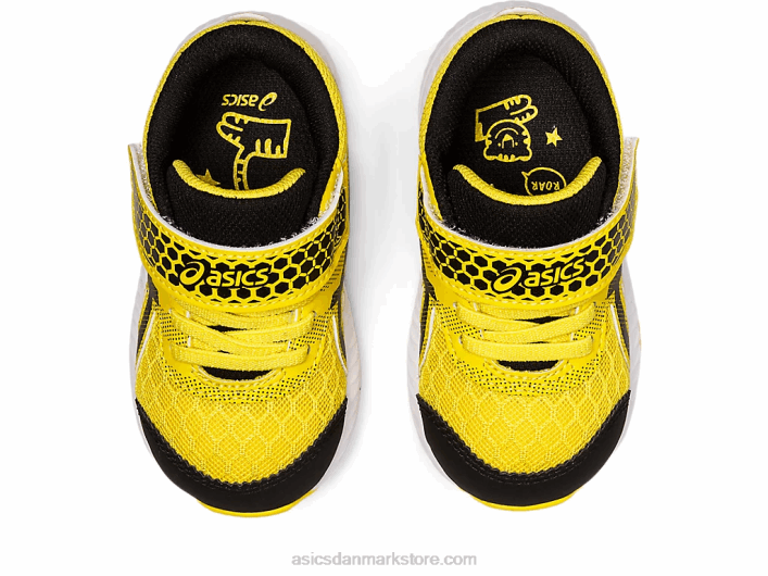 Asicskæmpe 8 småbørnsstørrelse skolegård 60Z44406 levende gul/sort