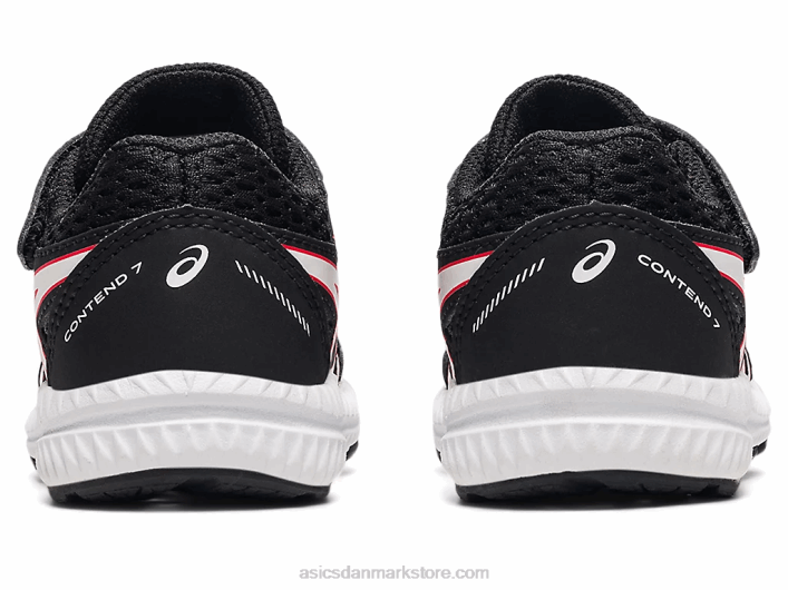 Asicskæmper med 7 småbørnsstørrelse 60Z44523 sort/elektrisk rød