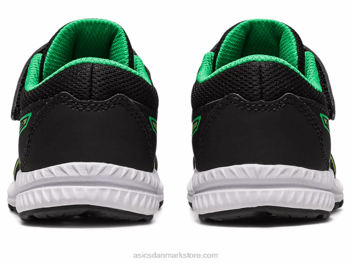 Asicskæmper med 8 småbørnsstørrelse 60Z44316 sort/limeskal