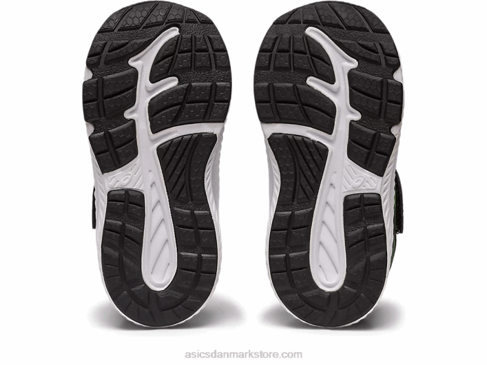 Asicskæmper med 8 småbørnsstørrelse 60Z44316 sort/limeskal