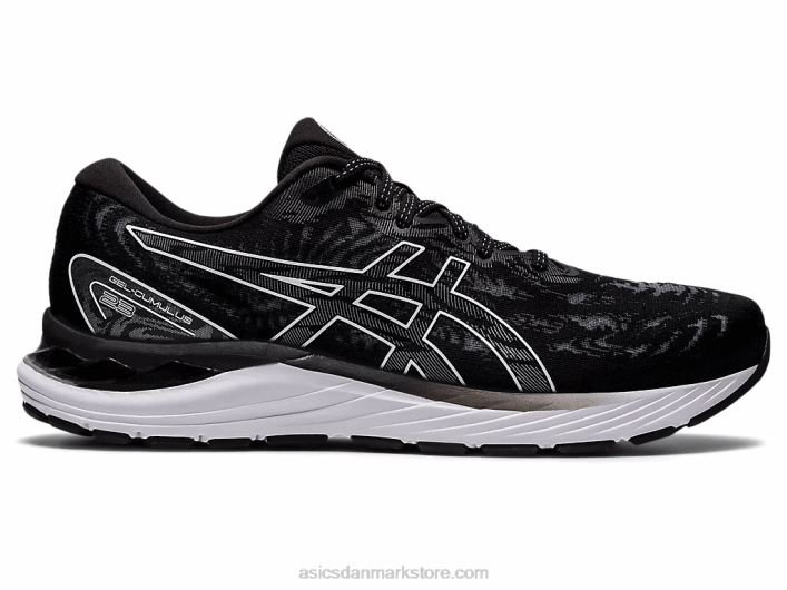 Asicsgel-cumulus 23 bred 60Z43930 sort hvid