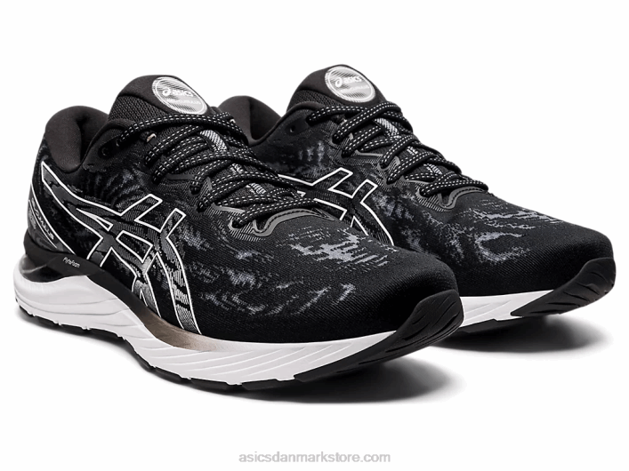 Asicsgel-cumulus 23 bred 60Z43930 sort hvid