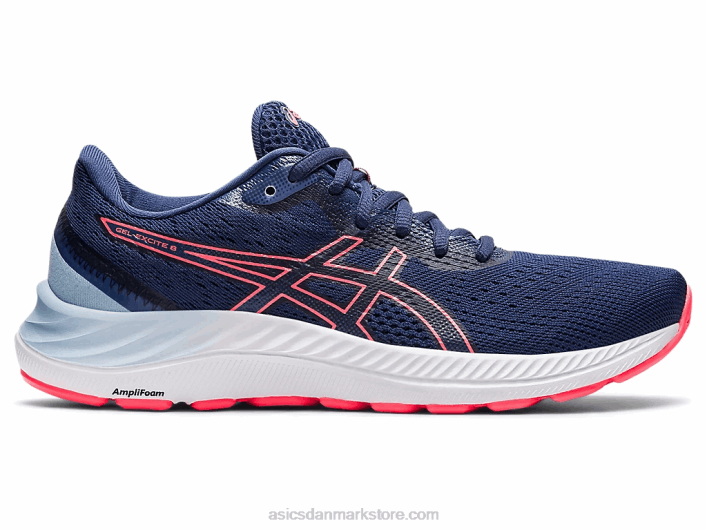 Asicsgel-excite 8 60Z43599 tordenblå/flammende koral