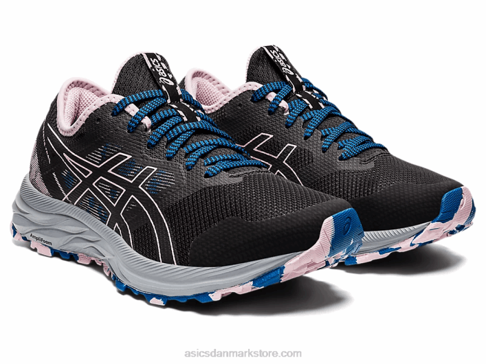 Asicsgel-excite spor 60Z43541 sort/knap rosenrød