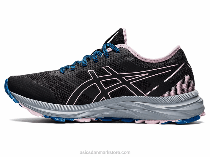Asicsgel-excite spor 60Z43541 sort/knap rosenrød