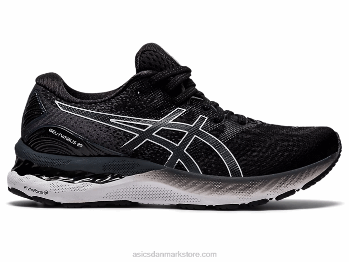 Asicsgel-nimbus 23 bred 60Z44011 sort hvid