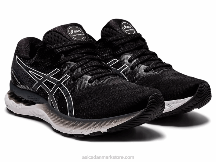 Asicsgel-nimbus 23 bred 60Z44011 sort hvid