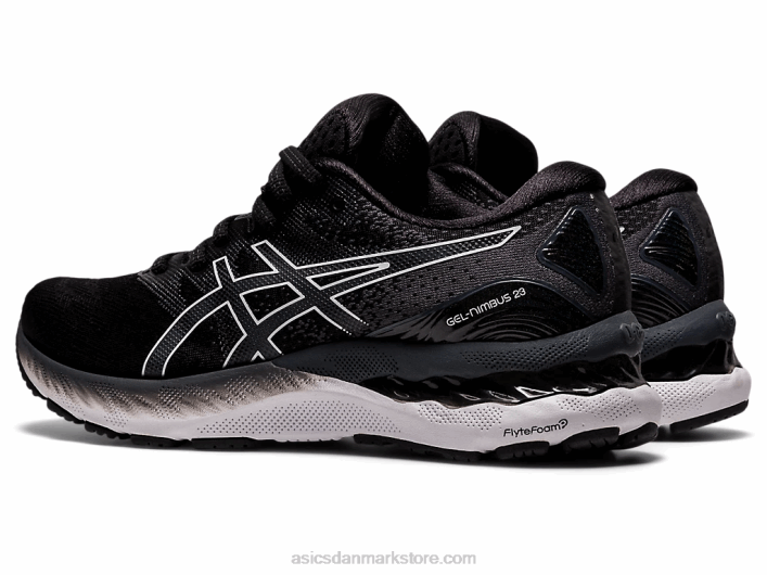 Asicsgel-nimbus 23 bred 60Z44011 sort hvid