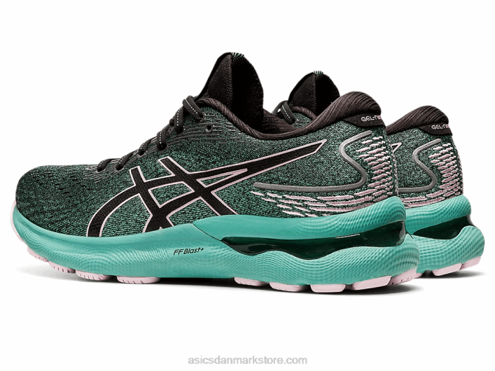 Asicsgel-nimbus 24 60Z43550 sort/knap rosenrød