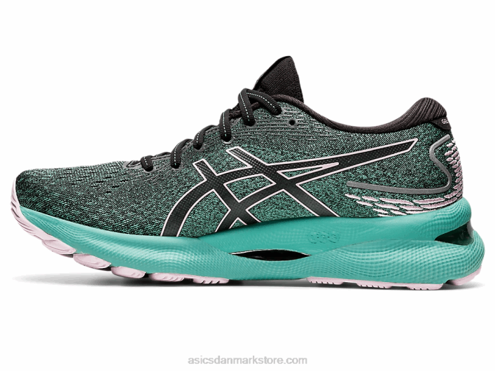 Asicsgel-nimbus 24 60Z43550 sort/knap rosenrød