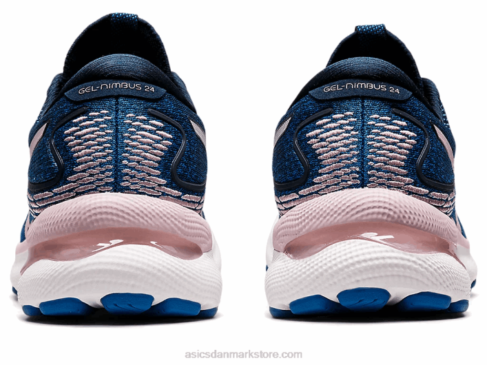 Asicsgel-nimbus 24 bred 60Z43430 fransk blå/knap rosenrød