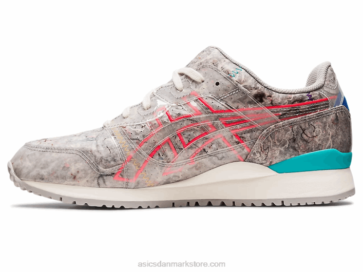 Asicsgel-lyte iii og genbrugsfilt 60Z4212 østersgrå/diva pink