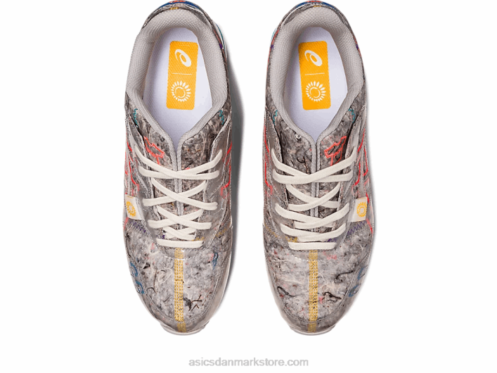 Asicsgel-lyte iii og genbrugsfilt 60Z4212 østersgrå/diva pink