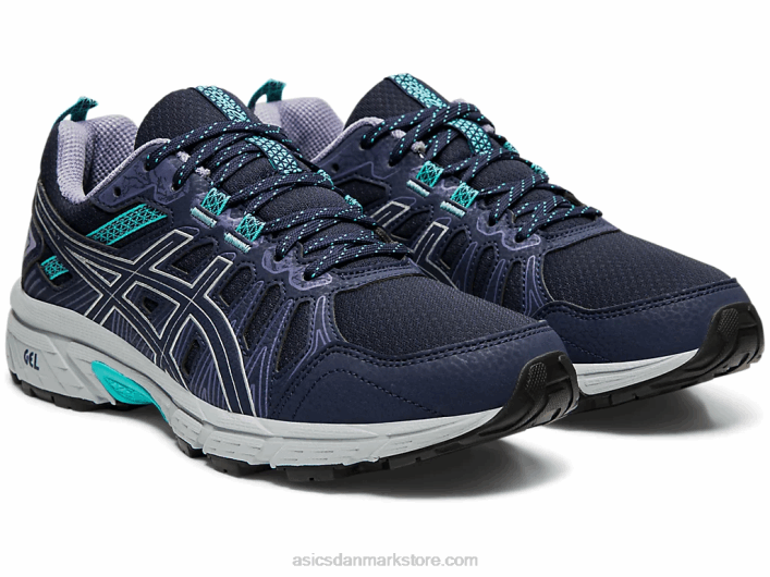 Asicsgel-venture 7 bred 60Z44201 sort/sølv