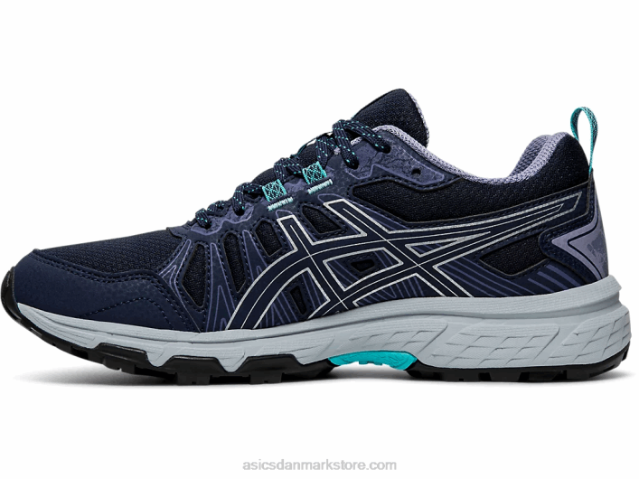 Asicsgel-venture 7 bred 60Z44201 sort/sølv