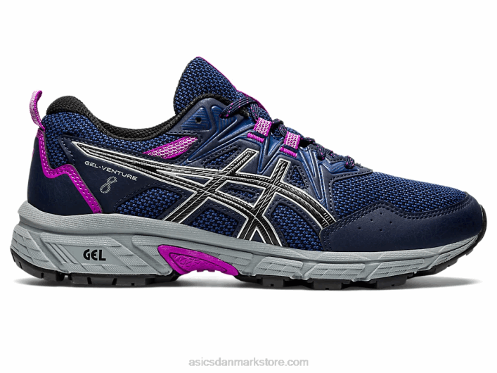 Asicsgel-venture 8 bred 60Z42945 midnat/rent sølv