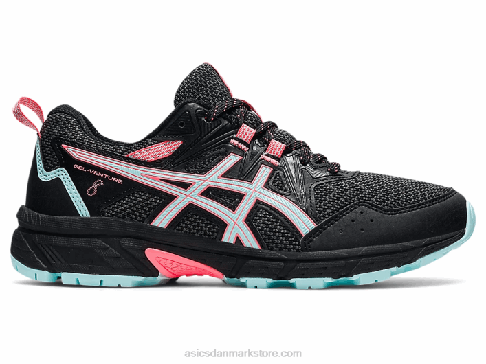 Asicsgel-venture 8 bred 60Z43547 sort/klar blå