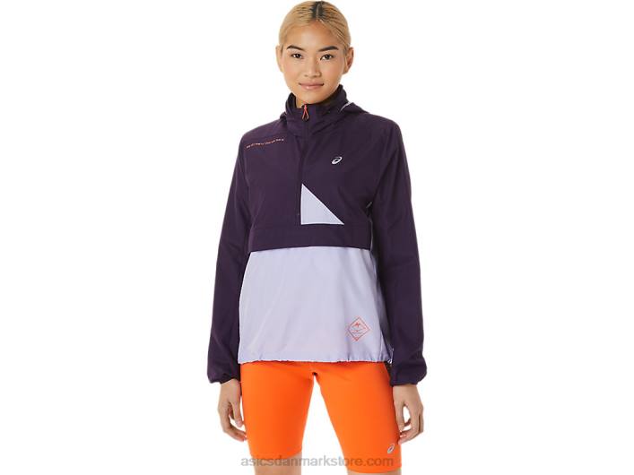 Asicsfujitrail anorak til kvinder 60Z43084 natskygge/damp