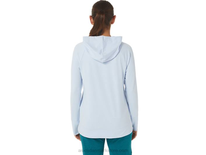 Asicstech pullover hættetrøje til kvinder 60Z42767 soft sky spacedye