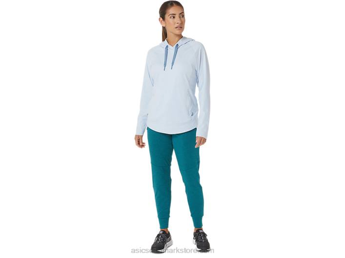 Asicstech pullover hættetrøje til kvinder 60Z42767 soft sky spacedye