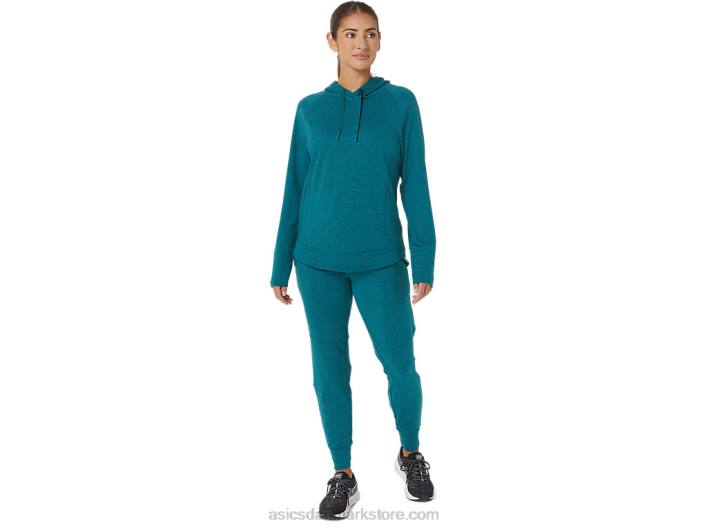 Asicstech pullover hættetrøje til kvinder 60Z42820 fløjlsfyr spacedye
