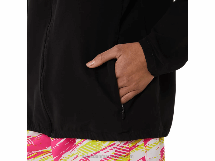 Asicsdame ready-set jakke lam 60Z43311 ydeevne sort