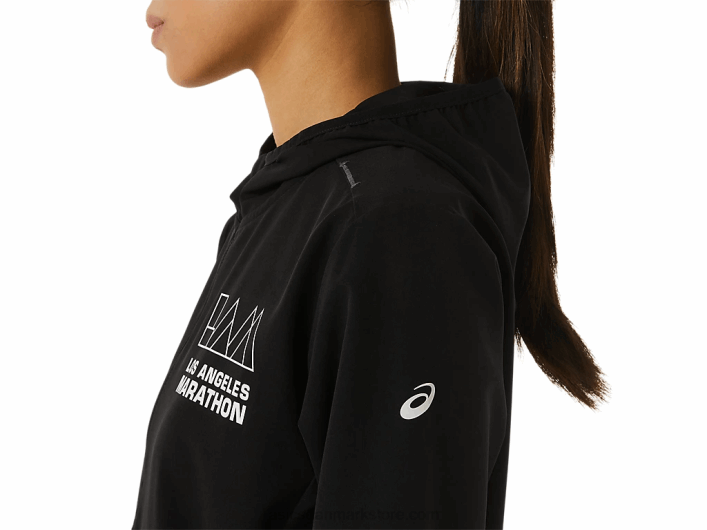 Asicsdame ready-set jakke lam 60Z43311 ydeevne sort