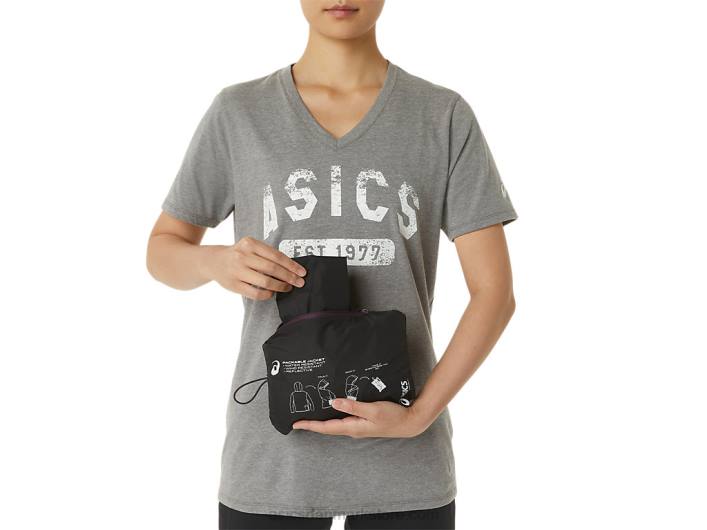 Asicspakbar jakke til kvinder 60Z43358 ydeevne sort/dyb blomme