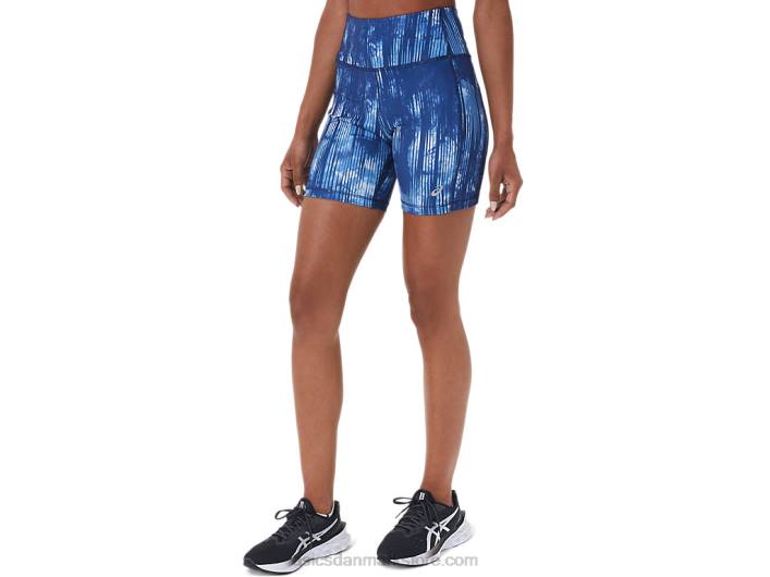Asicsdame pr lyte 5in run short med lommer 60Z43115 grand shark tie farvestof