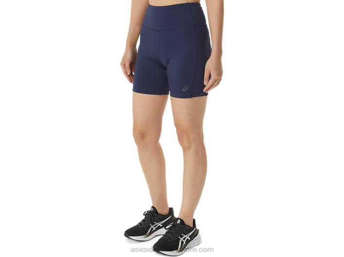Asicsdame pr lyte 5in run short med lommer 60Z43296 peacoat