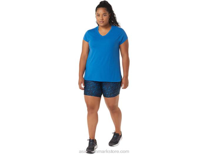 Asicsdame pr lyte 5in run short med lommer 60Z43299 natskygge/lake drive print