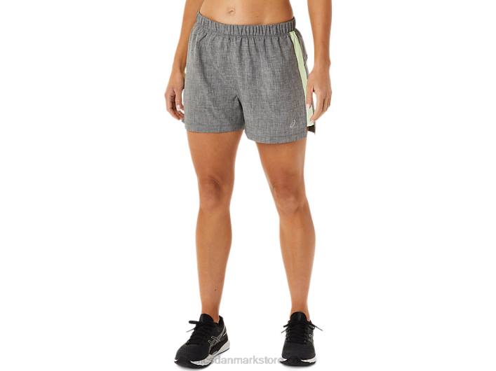 Asicsdame ready-set 3i kort 60Z42893 mørkegrå lyng/gul