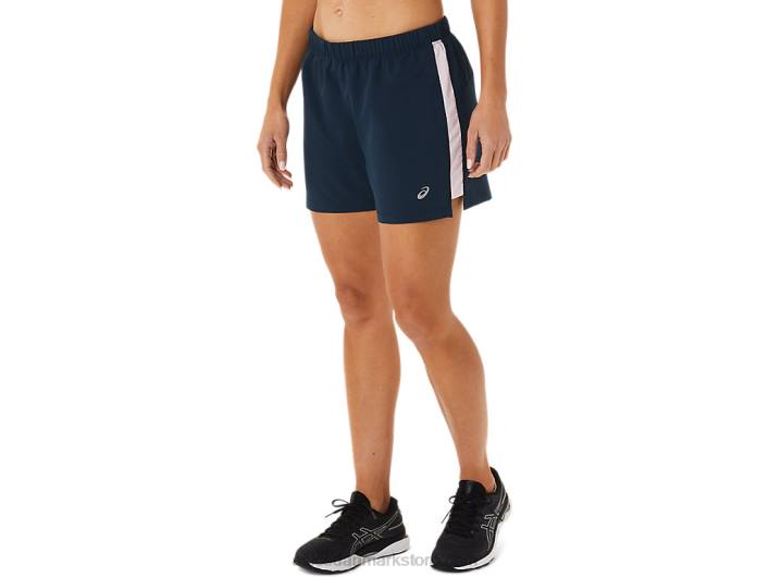 Asicsdame ready-set 3i kort 60Z43339 fransk blå/knap rosenrød