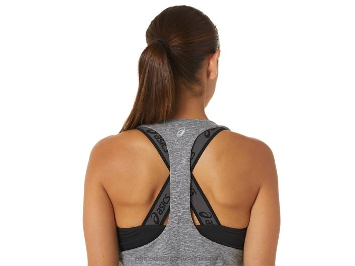 Asicskvinders den nye stærke genbrugte jumpsuit 60Z42695 mørkegrå lyng