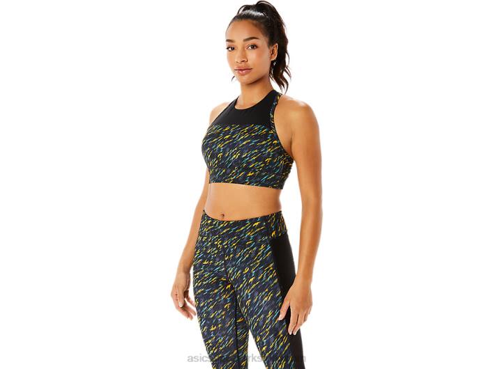 AsicsKate strappy bh til kvinder 60Z43393 natskygge/salvie print