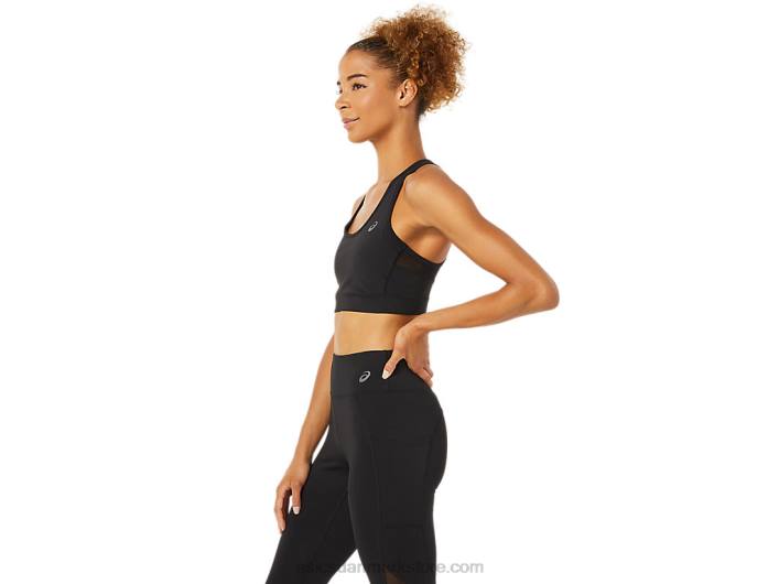 Asicsjusterbar bh til kvinder 60Z43372 ydeevne sort