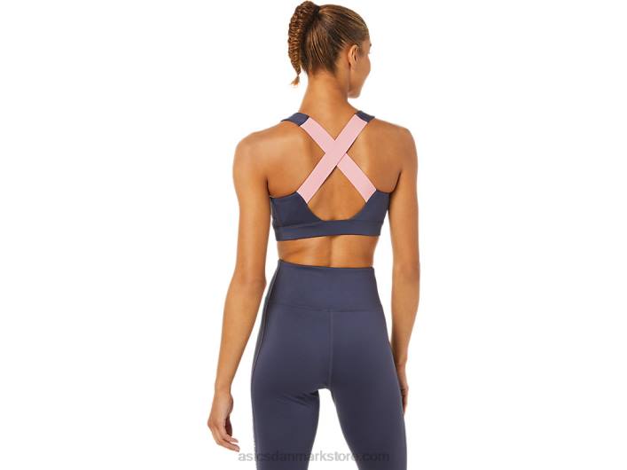 Asicskvinders bh med kryds bagpå 60Z43379 indigo tåge